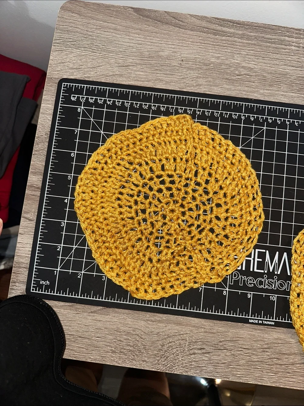 Crochet doily bundle set of 9 bamboo yarn